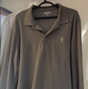 Men's izod long sleeve polo